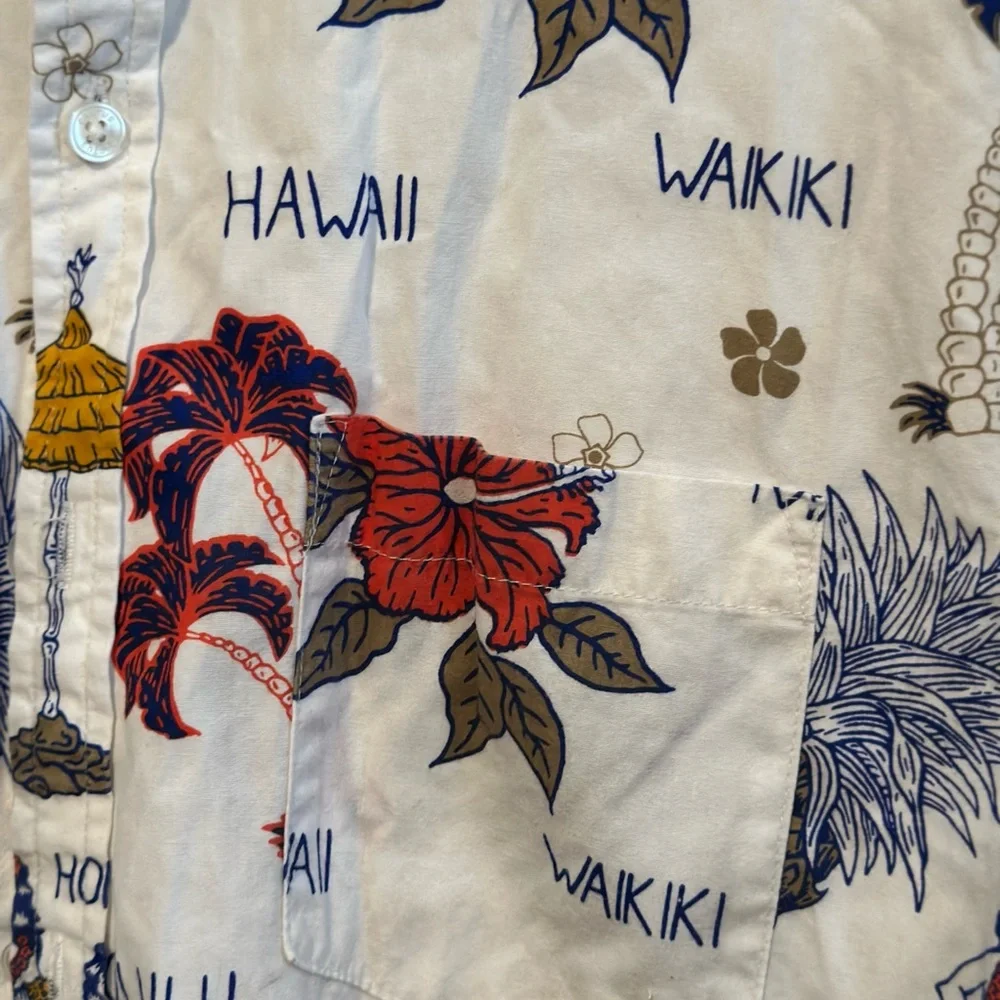 Cactus Man Hawaii Print Men's Shirt Slim Fit Men’s Small